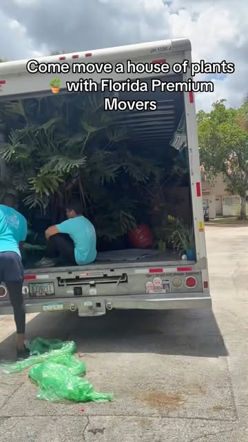 Moving a house full of plants with Florida Premium Movers